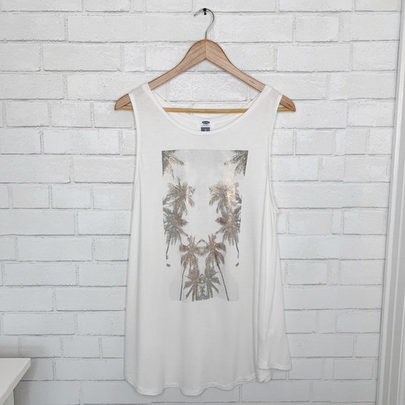 Old Navy Tops - Old Navy Metallic Palm Tree Tank